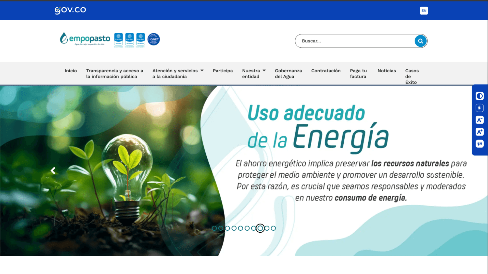 Empopasto — toma de lecturas en línea y gestión de órdenes comerciales